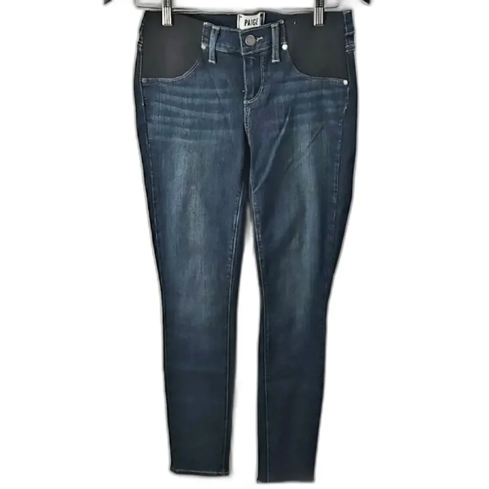 PAIGE Brigitte Maternity Denim Stretch Jeans Sz 26, Stretch Comfy Streetwear